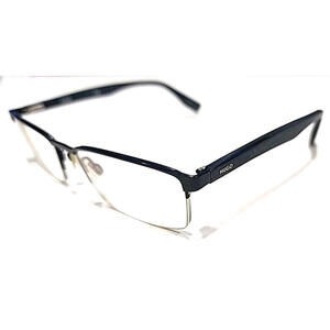 Hugo Boss HG0324 Blue Rectangle Half Rim Eyeglasses Frame 55-19 145